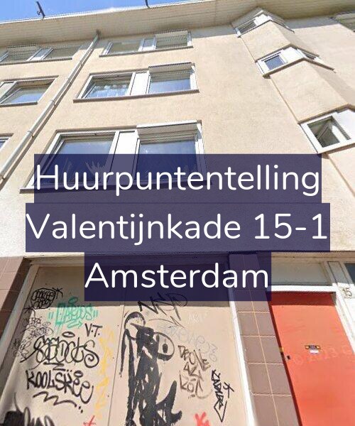 Foto gevel Huurpuntentelling voor Valentijnkade 15-1, Amsterdam