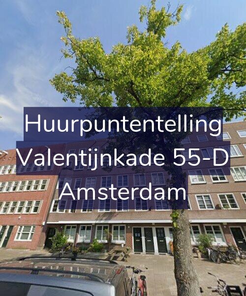 Foto gevel Huurpuntentelling voor Valentijnkade 55-D, Amsterdam
