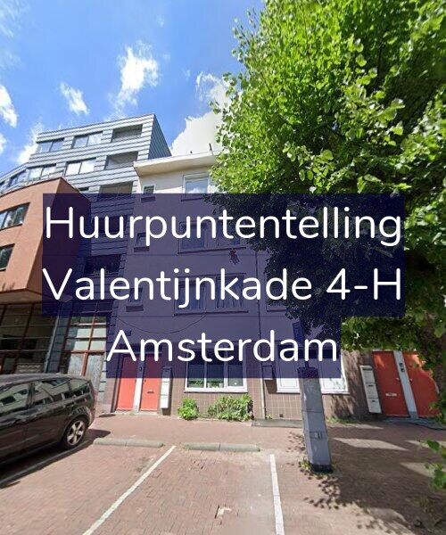 Foto gevel Huurpuntentelling voor Valentijnkade 4-H, Amsterdam