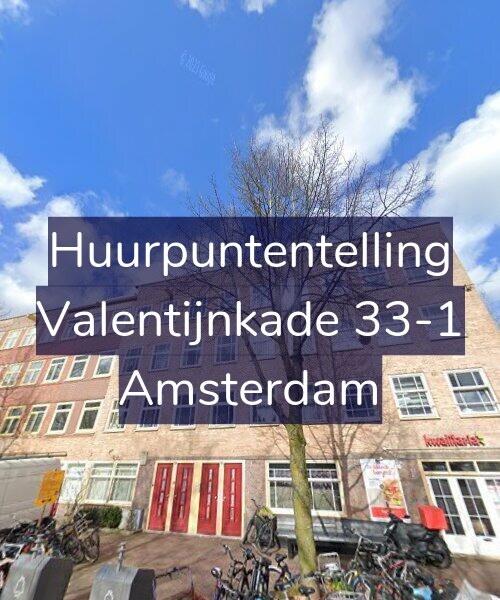Foto gevel Huurpuntentelling voor Valentijnkade 33-1, Amsterdam