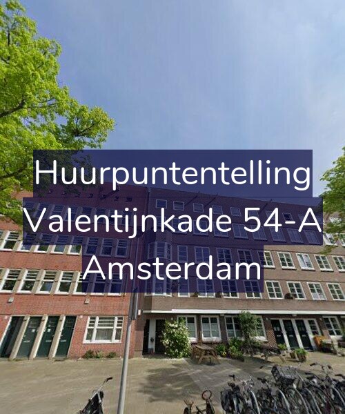 Foto gevel Huurpuntentelling voor Valentijnkade 54-A, Amsterdam