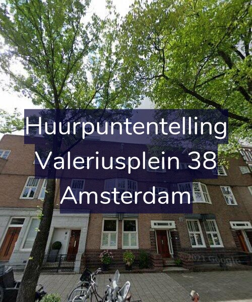 Foto gevel Huurpuntentelling voor Valeriusplein 38, Amsterdam