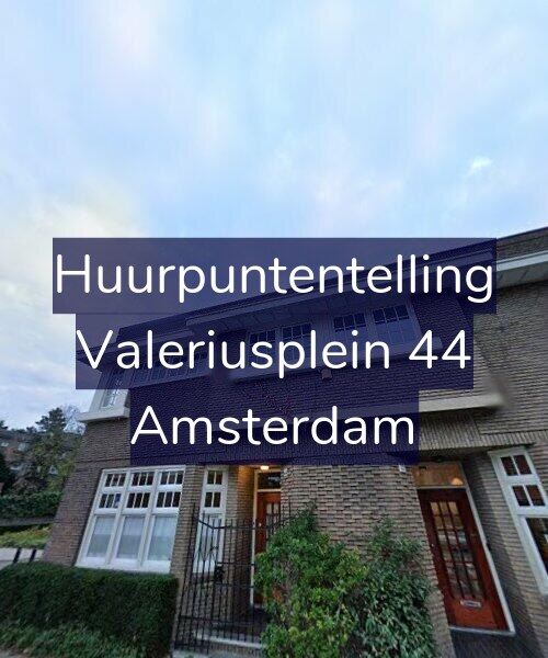 Foto gevel Huurpuntentelling voor Valeriusplein 44, Amsterdam