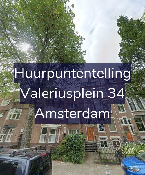 Foto gevel Huurpuntentelling voor Valeriusplein 34, Amsterdam