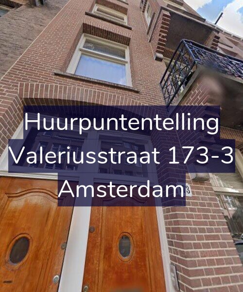 Foto gevel Huurpuntentelling voor Valeriusstraat 173-3, Amsterdam