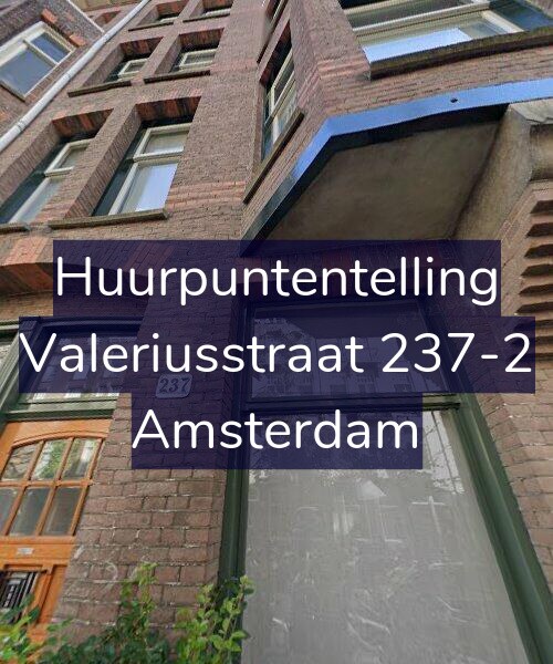 Foto gevel Huurpuntentelling voor Valeriusstraat 237-2, Amsterdam