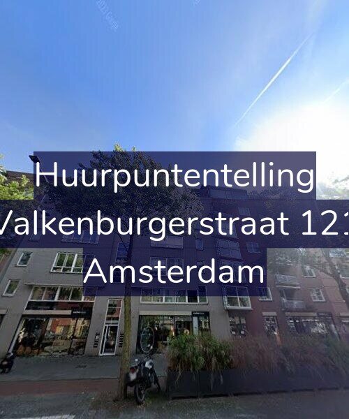 Foto gevel Huurpuntentelling voor Valkenburgerstraat 121, Amsterdam