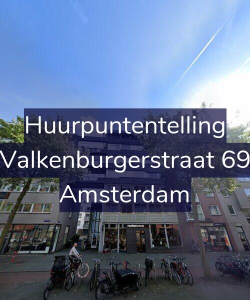 Foto gevel Huurpuntentelling voor Valkenburgerstraat 69, Amsterdam