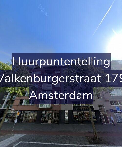 Foto gevel Huurpuntentelling voor Valkenburgerstraat 179, Amsterdam