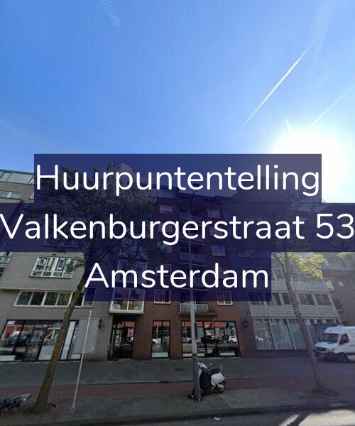 Foto gevel Huurpuntentelling voor Valkenburgerstraat 53, Amsterdam