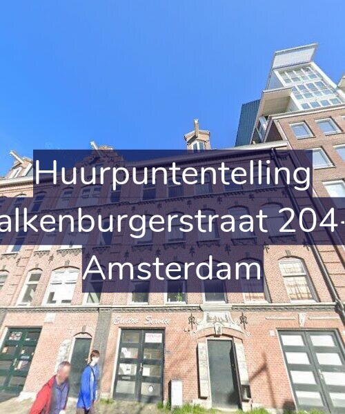 Foto gevel Huurpuntentelling voor Valkenburgerstraat 204-2, Amsterdam