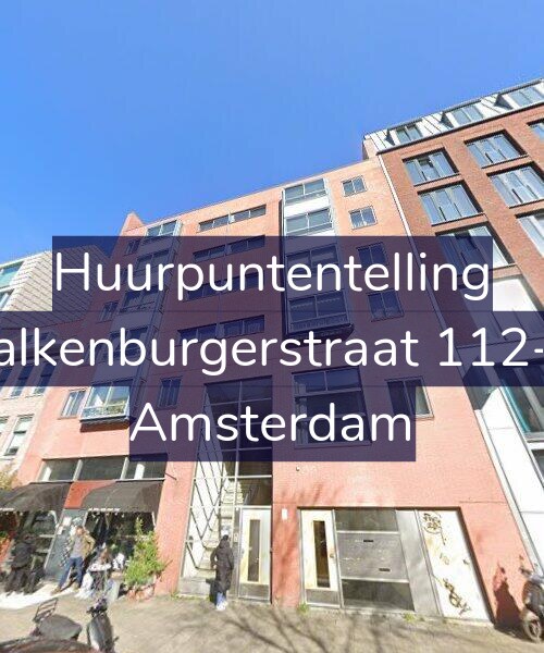 Foto gevel Huurpuntentelling voor Valkenburgerstraat 112-A, Amsterdam