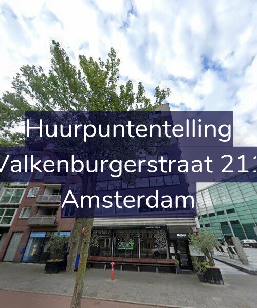Foto gevel Huurpuntentelling voor Valkenburgerstraat 211, Amsterdam
