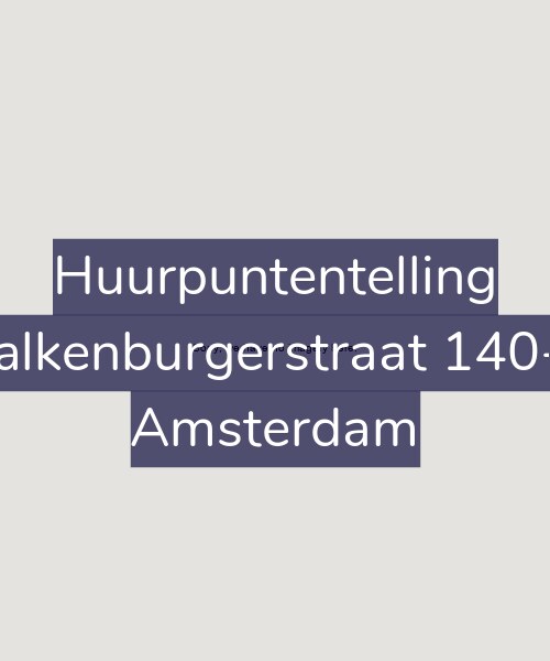 Foto gevel Huurpuntentelling voor Valkenburgerstraat 140-K, Amsterdam