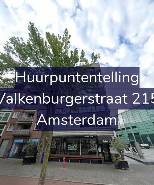Foto gevel Huurpuntentelling voor Valkenburgerstraat 215, Amsterdam
