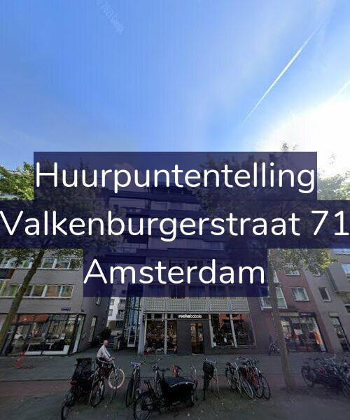 Foto gevel Huurpuntentelling voor Valkenburgerstraat 71, Amsterdam