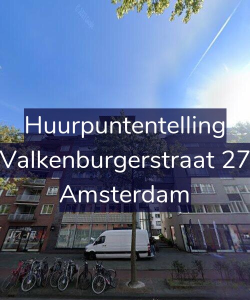 Foto gevel Huurpuntentelling voor Valkenburgerstraat 27, Amsterdam