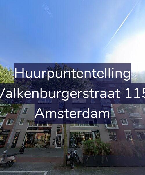 Foto gevel Huurpuntentelling voor Valkenburgerstraat 115, Amsterdam