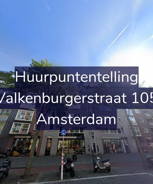 Foto gevel Huurpuntentelling voor Valkenburgerstraat 105, Amsterdam