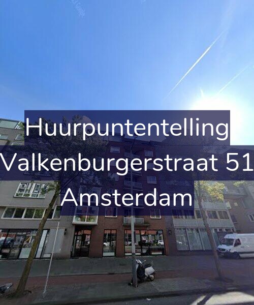 Foto gevel Huurpuntentelling voor Valkenburgerstraat 51, Amsterdam