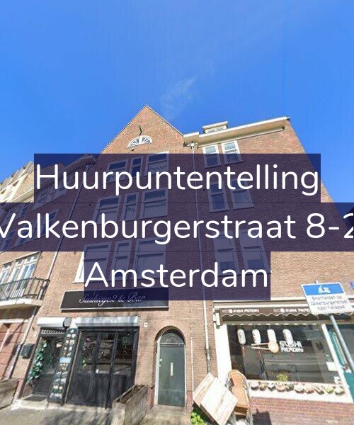Foto gevel Huurpuntentelling voor Valkenburgerstraat 8-2, Amsterdam