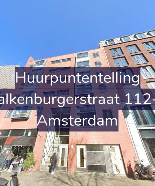 Foto gevel Huurpuntentelling voor Valkenburgerstraat 112-B, Amsterdam