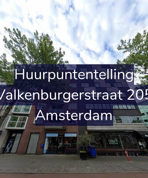 Foto gevel Huurpuntentelling voor Valkenburgerstraat 205, Amsterdam