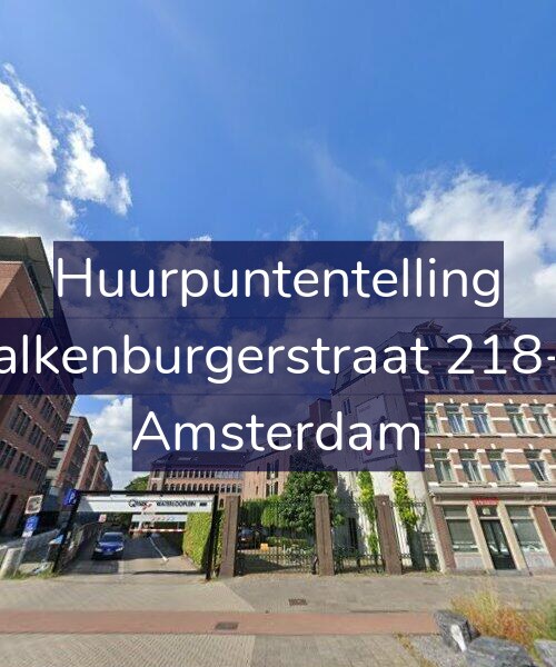 Foto gevel Huurpuntentelling voor Valkenburgerstraat 218-B, Amsterdam