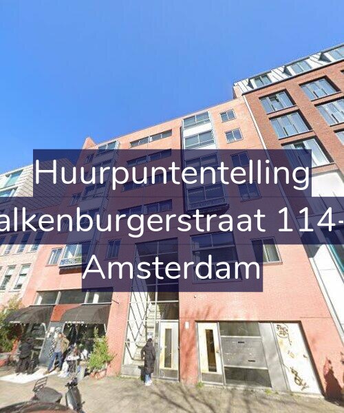 Foto gevel Huurpuntentelling voor Valkenburgerstraat 114-B, Amsterdam