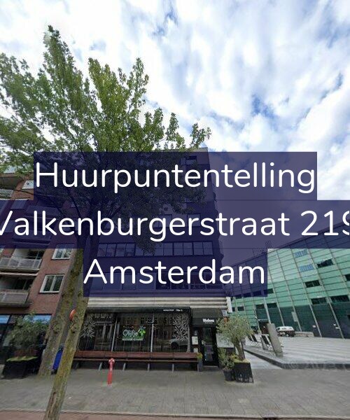 Foto gevel Huurpuntentelling voor Valkenburgerstraat 219, Amsterdam