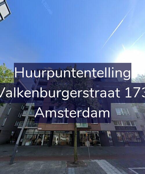 Foto gevel Huurpuntentelling voor Valkenburgerstraat 173, Amsterdam