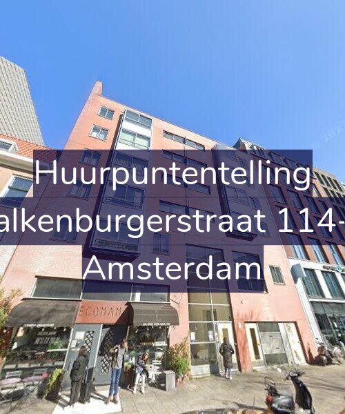 Foto gevel Huurpuntentelling voor Valkenburgerstraat 114-A, Amsterdam