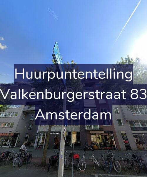 Foto gevel Huurpuntentelling voor Valkenburgerstraat 83, Amsterdam