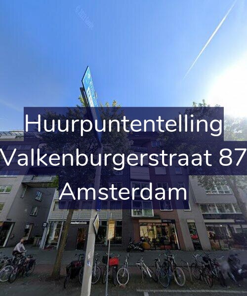 Foto gevel Huurpuntentelling voor Valkenburgerstraat 87, Amsterdam