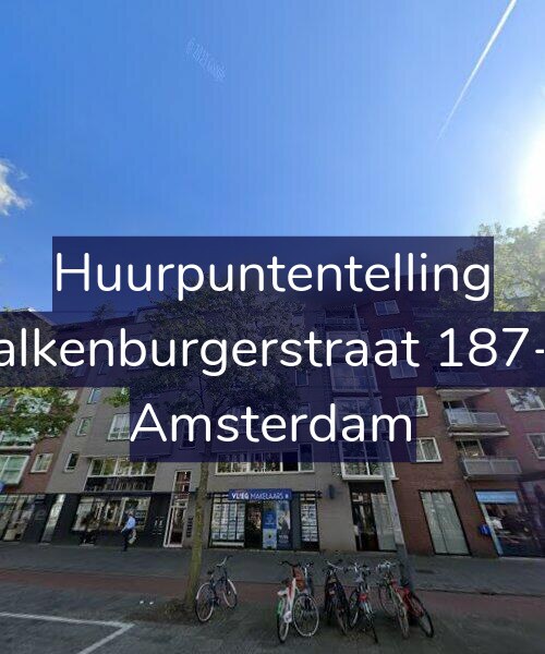 Foto gevel Huurpuntentelling voor Valkenburgerstraat 187-A, Amsterdam