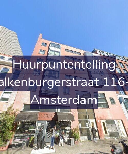 Foto gevel Huurpuntentelling voor Valkenburgerstraat 116-B, Amsterdam