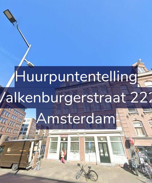 Foto gevel Huurpuntentelling voor Valkenburgerstraat 222, Amsterdam