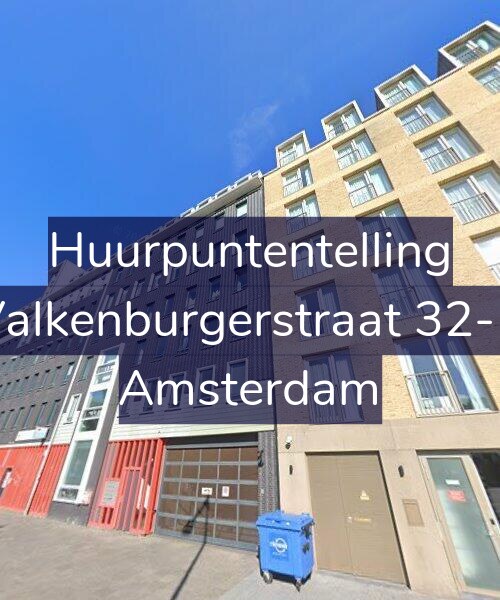 Foto gevel Huurpuntentelling voor Valkenburgerstraat 32-B, Amsterdam