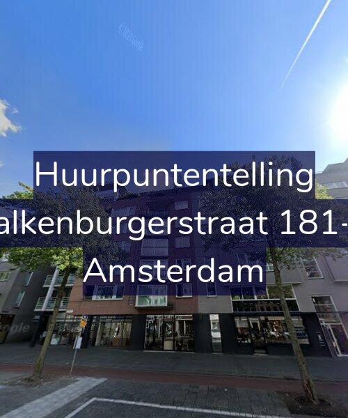 Foto gevel Huurpuntentelling voor Valkenburgerstraat 181-A, Amsterdam