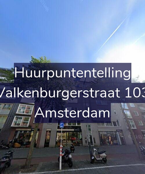 Foto gevel Huurpuntentelling voor Valkenburgerstraat 103, Amsterdam
