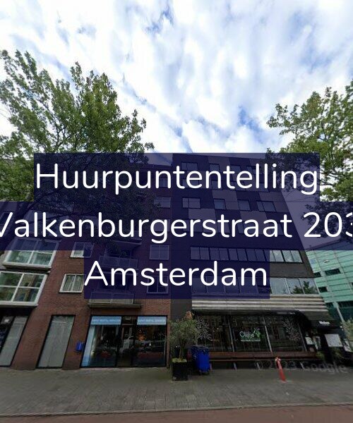 Foto gevel Huurpuntentelling voor Valkenburgerstraat 203, Amsterdam