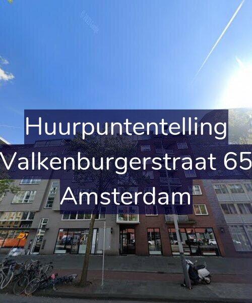 Foto gevel Huurpuntentelling voor Valkenburgerstraat 65, Amsterdam