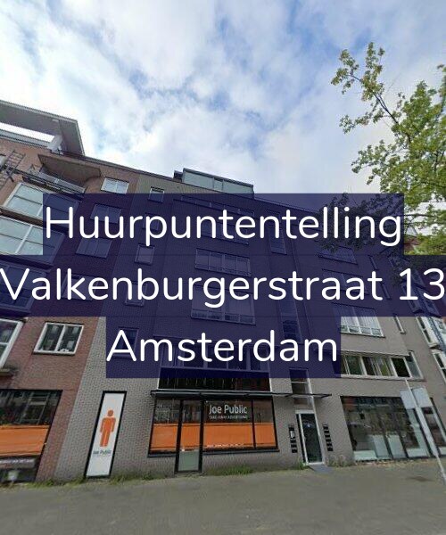 Foto gevel Huurpuntentelling voor Valkenburgerstraat 13, Amsterdam