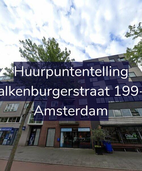 Foto gevel Huurpuntentelling voor Valkenburgerstraat 199-B, Amsterdam