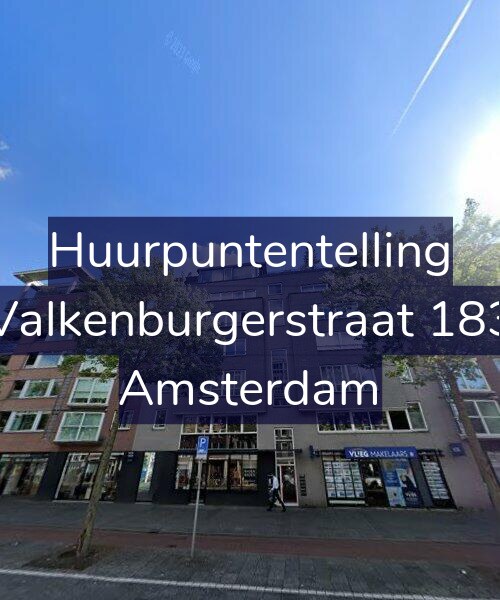Foto gevel Huurpuntentelling voor Valkenburgerstraat 183, Amsterdam