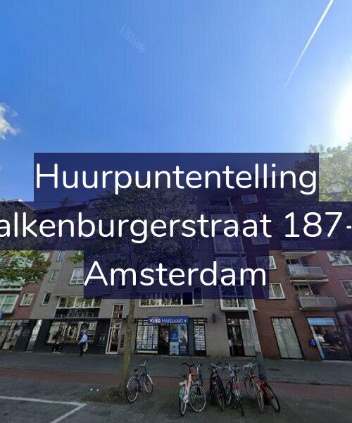 Foto gevel Huurpuntentelling voor Valkenburgerstraat 187-B, Amsterdam