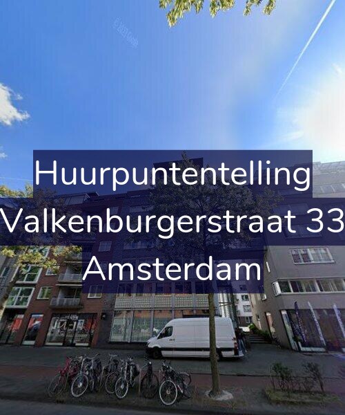 Foto gevel Huurpuntentelling voor Valkenburgerstraat 33, Amsterdam