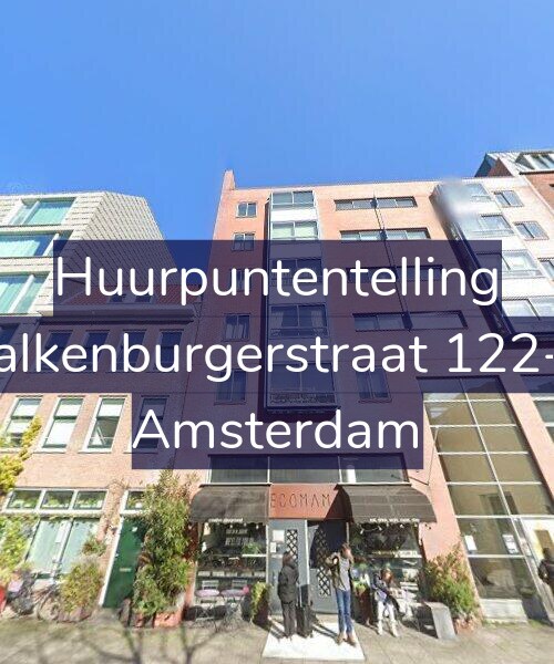 Foto gevel Huurpuntentelling voor Valkenburgerstraat 122-B, Amsterdam
