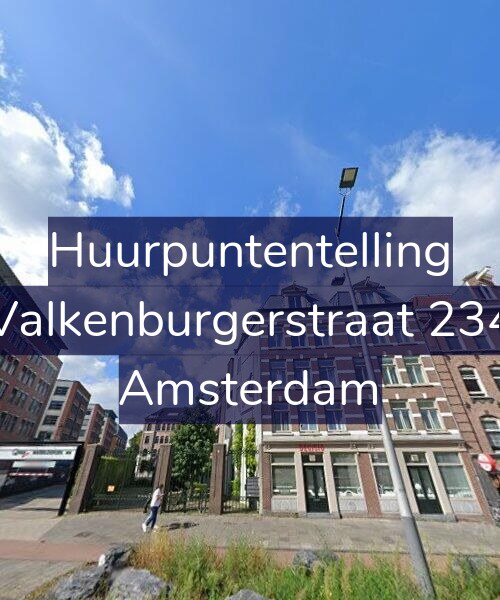 Foto gevel Huurpuntentelling voor Valkenburgerstraat 234, Amsterdam