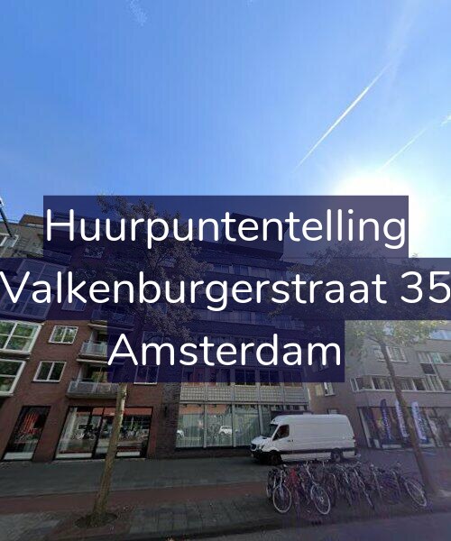 Foto gevel Huurpuntentelling voor Valkenburgerstraat 35, Amsterdam